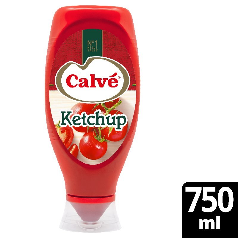 Calvé Tomato Ketchup Top Down 750 ml - 