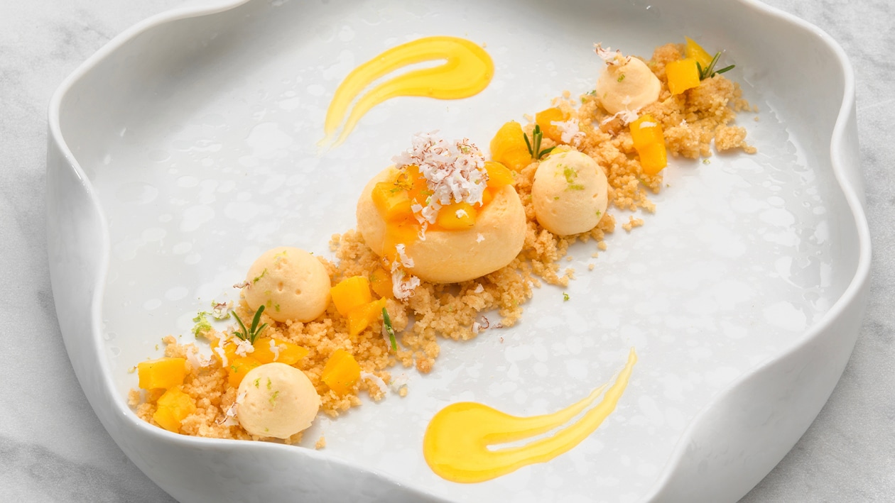 Semifreddo di mouse al mango cocco rapè – - Ricetta