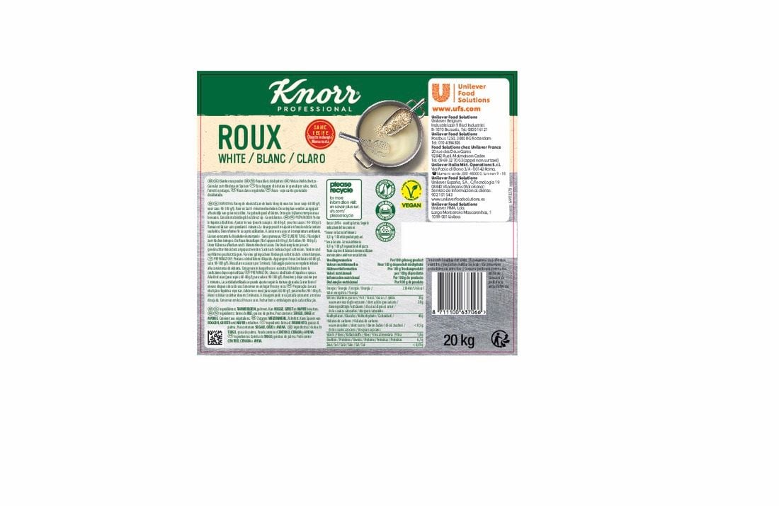 Knorr Roux Bianco 20 Kg - 