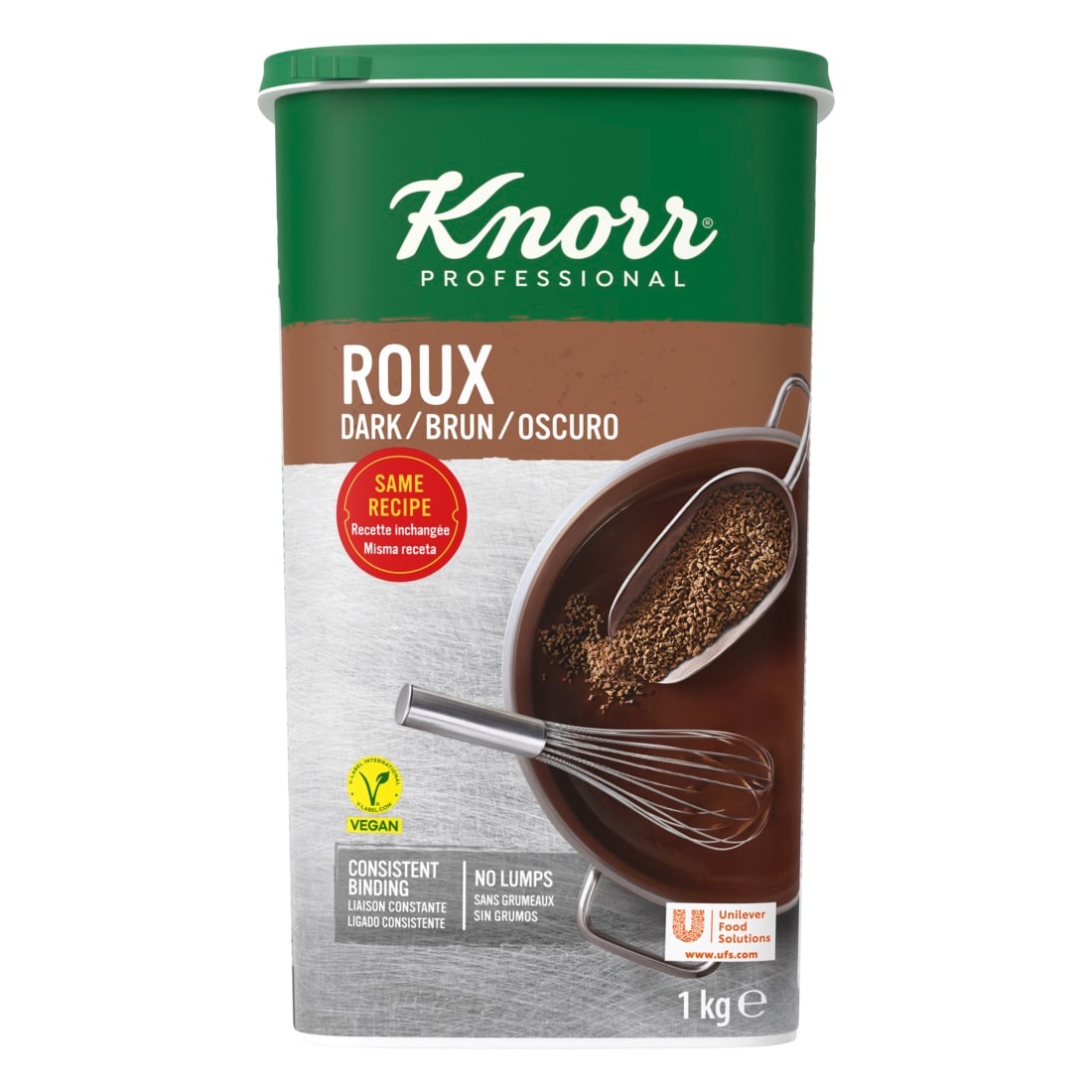 Knorr Roux Bruno istantaneo granulare 1 Kg - Il Roux è una base legante indispensabile per la preparazione di tutte le tue salse in cucina