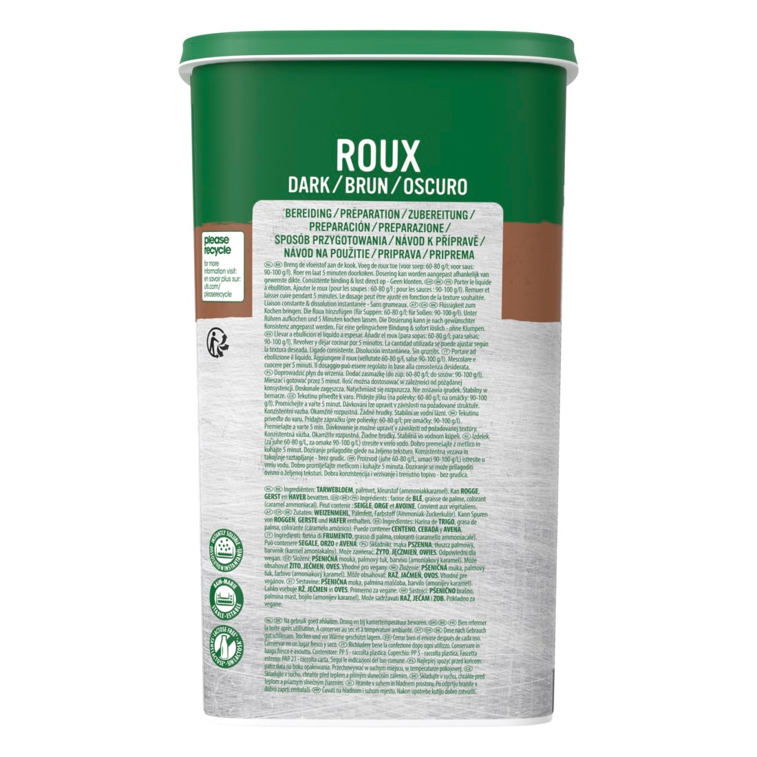 Knorr Roux Bruno istantaneo granulare 1 Kg - Il Roux è una base legante indispensabile per la preparazione di tutte le tue salse in cucina