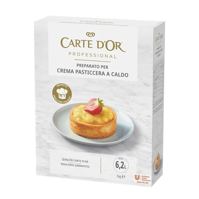 Carte d'Or preparato per Crema Pasticcera a caldo 1 Kg - 